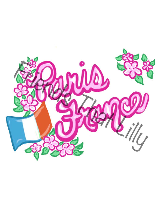 Women's Pocket Style T-Shirts: Paris, France