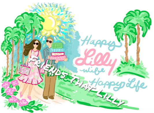 Women's T-Shirts: Happy Lilly Wife