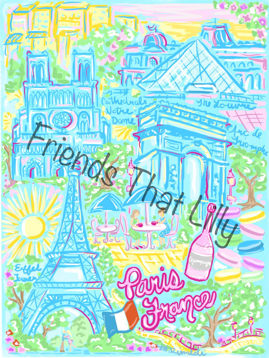 Women's Pocket Style T-Shirts: Paris, France