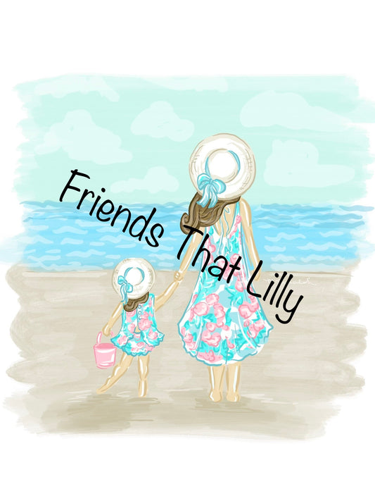 Women's T-Shirts: Brunette Mom & Kid Designs