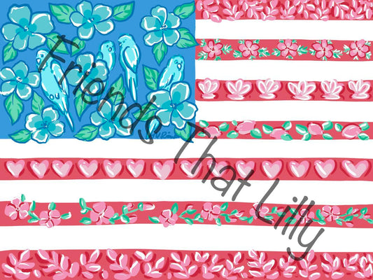 Beach Towel: Patriotic Flag Design