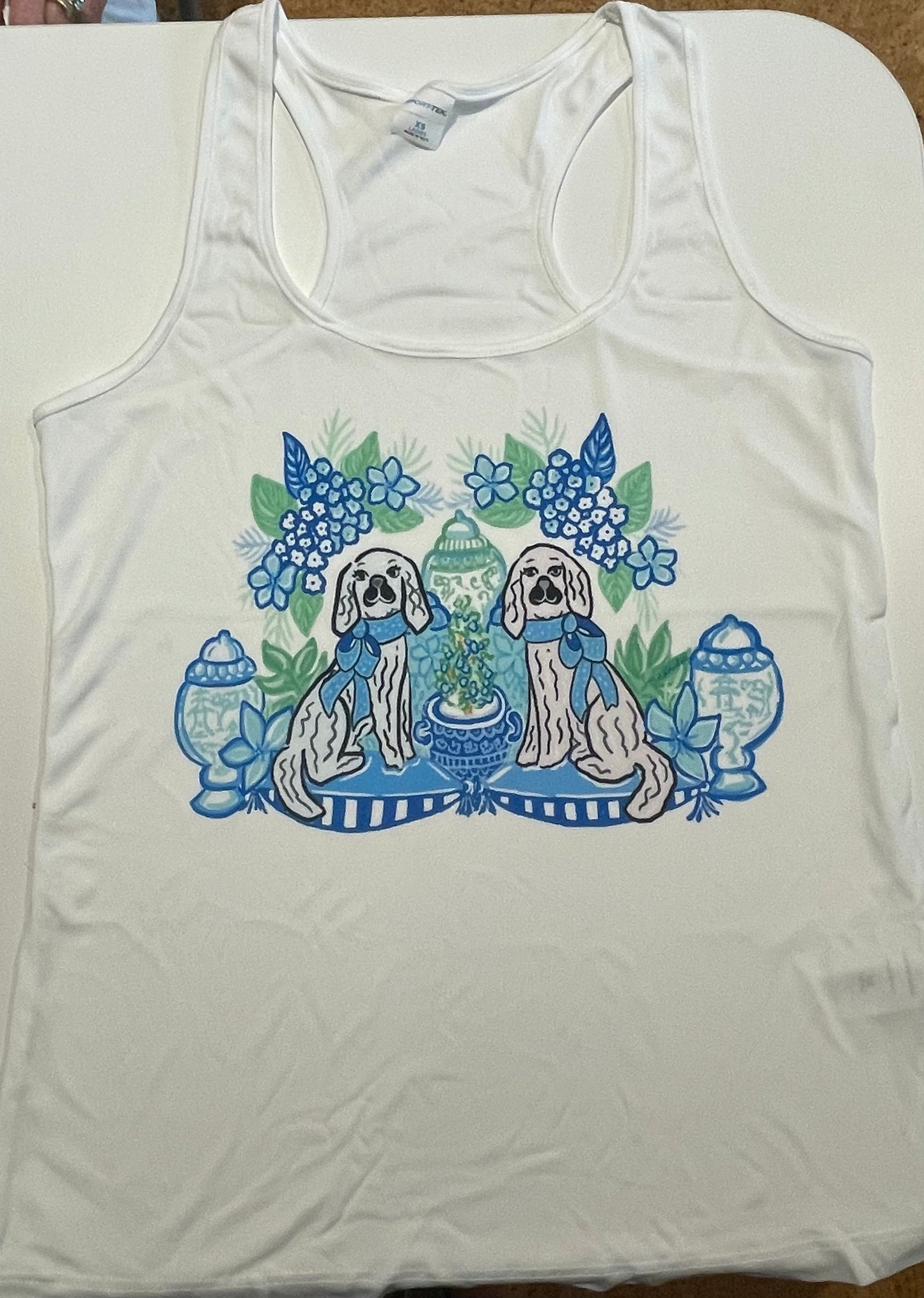 Friends That Lilly Blue Dogs Illustration Shirts