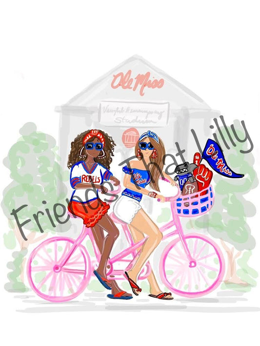 SALE! Ole Miss Inspired Illustration Shirts