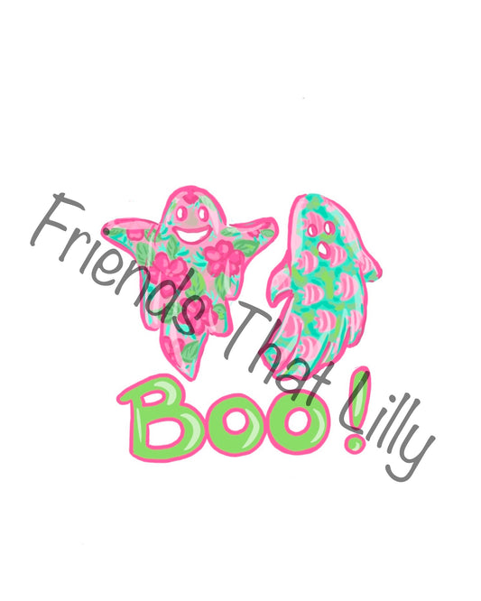 Women's Pocket Style T-Shirts: Green Ghosts