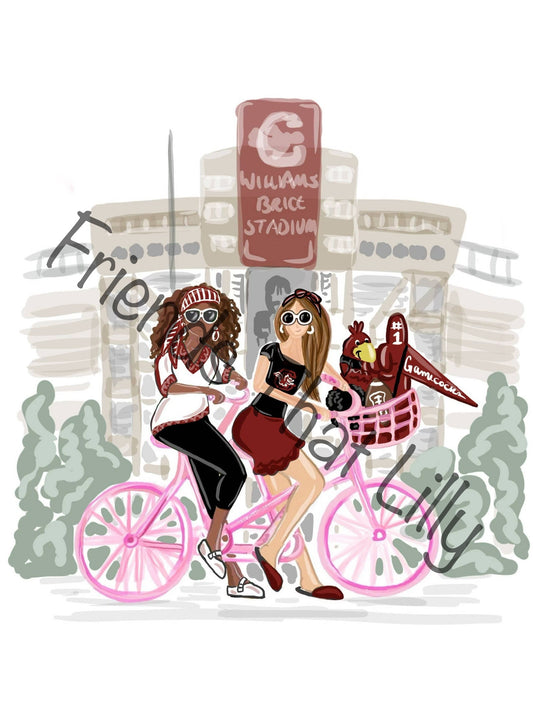 SALE! USC Inspired illustration Gamecocks Shirts