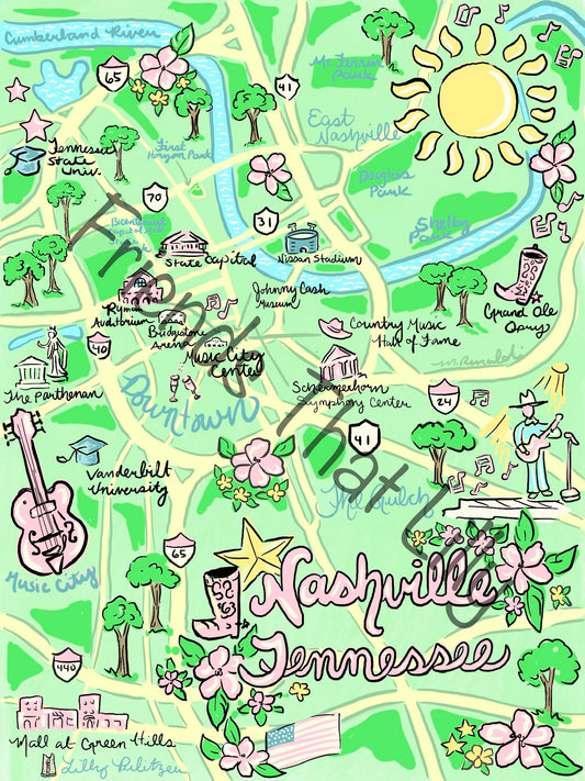 Women's Pocket Style T-Shirts: Nashville, TN