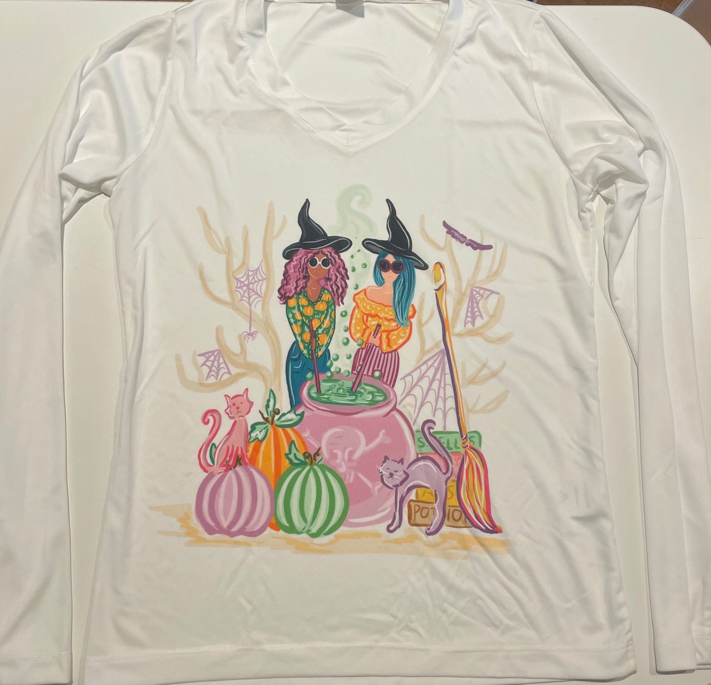 Friends That Lilly Purple Witches Halloween Girls Illustration Shirts