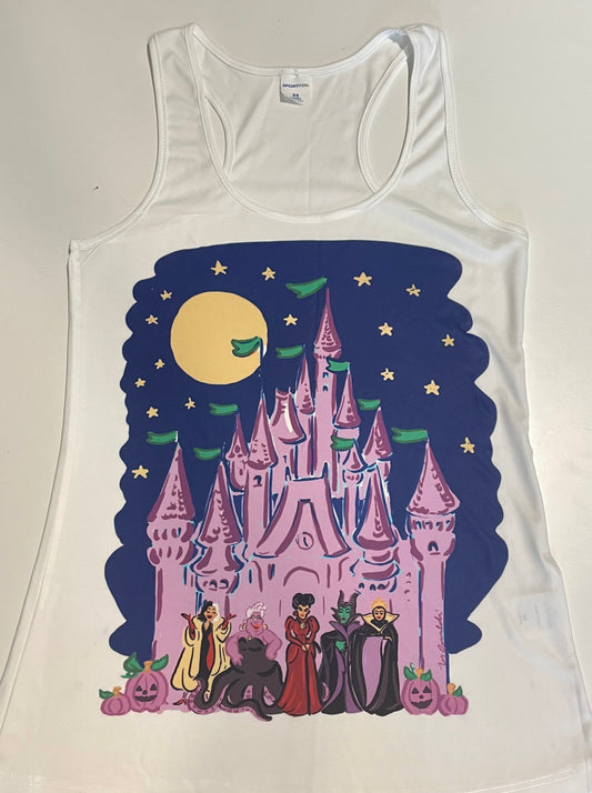 Women's T-shirts: Halloween Castle