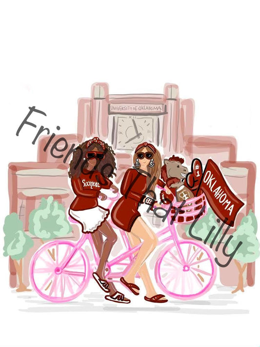 SALE! University of Oklahoma Inspired Illustration Shirts