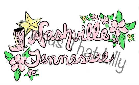 Women's Pocket Style T-Shirts: Nashville, TN