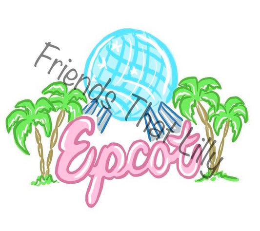 Zipper Popover: Epcot Map Design