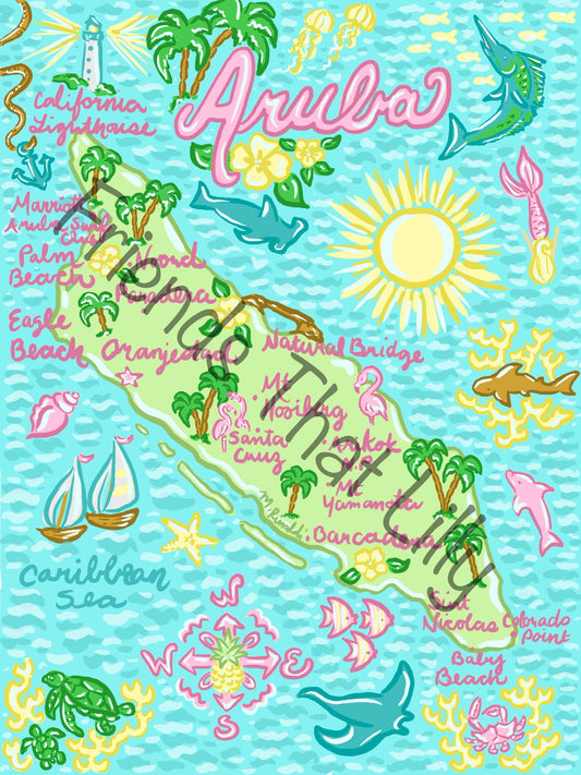 Women's Pocket Style T-Shirts: Aruba