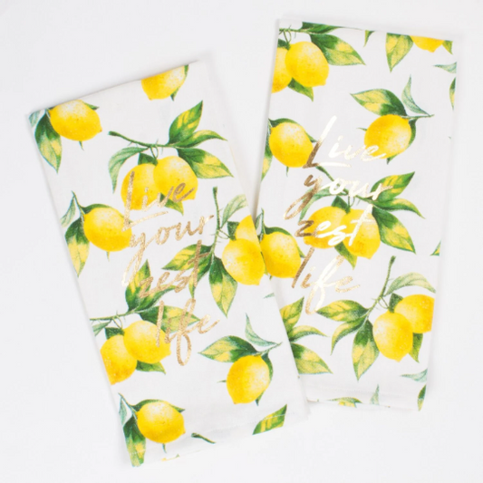 2pc Lemon Kitchen Towel Set