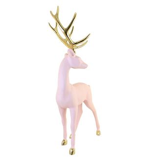 Vintage Styled Light Pink Reindeer